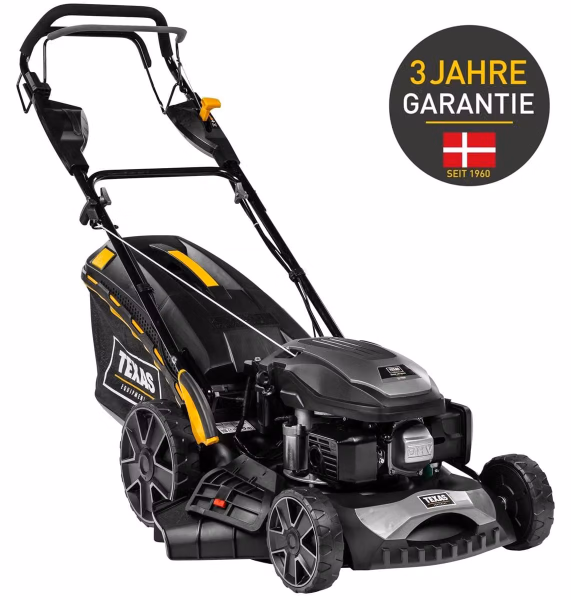 TEXAS Rasaerba a benzina, lama da 46 cm, sistema di mulching, avviamento elettrico, trazione sulle ruote, modello RAZOR 4651TR/WE