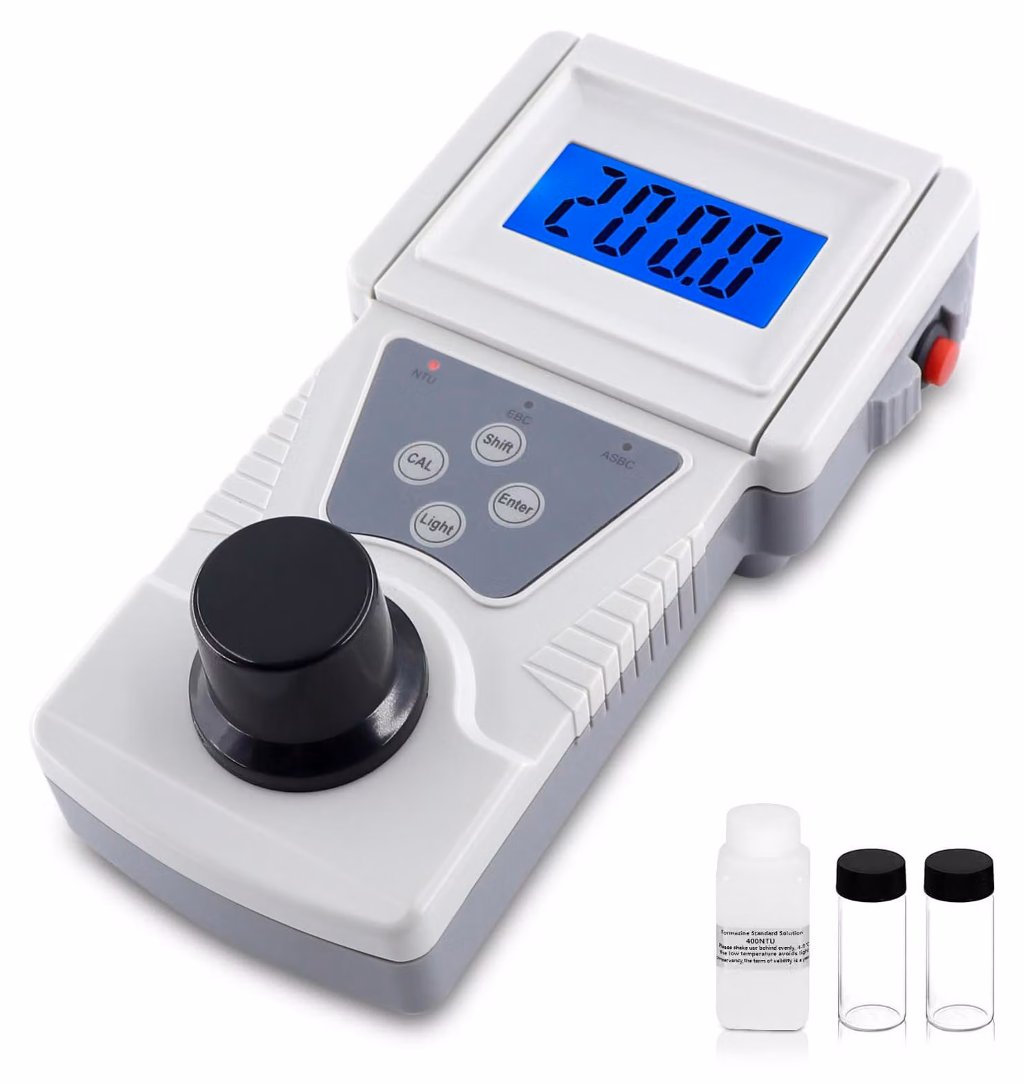 Misuratore di torbidità, 200 NTU, digitale, portatile, tester per l'acqua da laboratorio