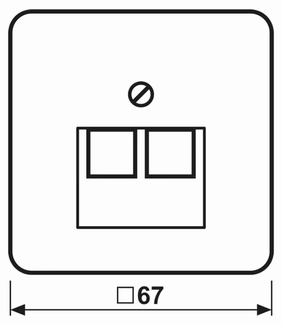 Coperchio grigio chiaro per presa IAE/UAE - Scheda UAE / IAE (ISDN) CD 569-2 UA LG