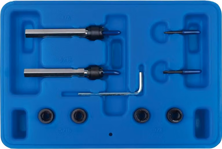 Set di frese per saldatura a punti in acciaio SW, 3/8"+5/16", 8 pezzi, 82510L