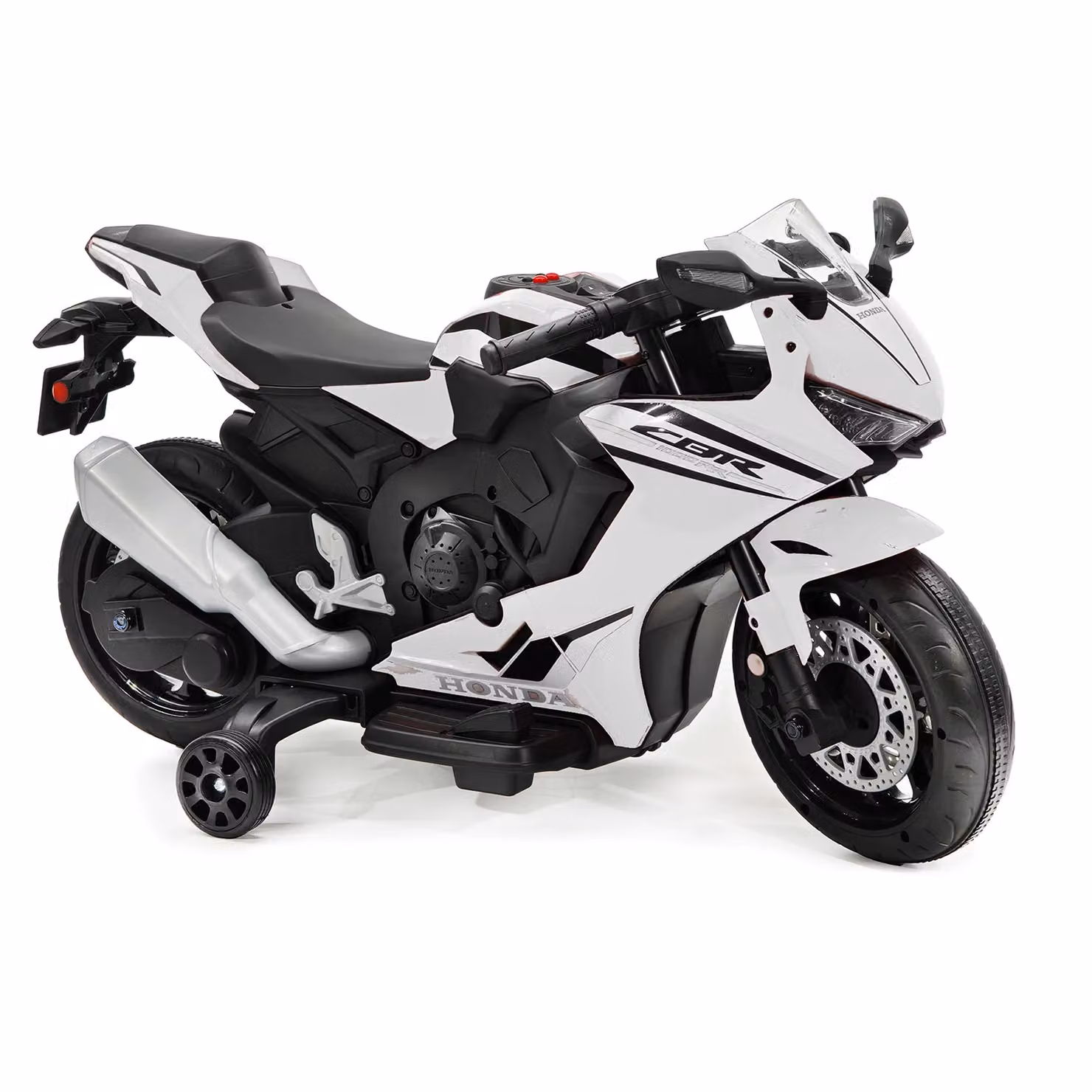 Moto Elettrica Honda CBR1000RR Tu Giochi Bianca per Bambini con Batteria Ricaricabile e Luci e Suoni