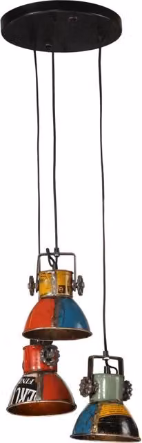 Lampada Pensile Multicolore Design In con Attacco E27, L 30 cm x P 30 cm x H 100 cm