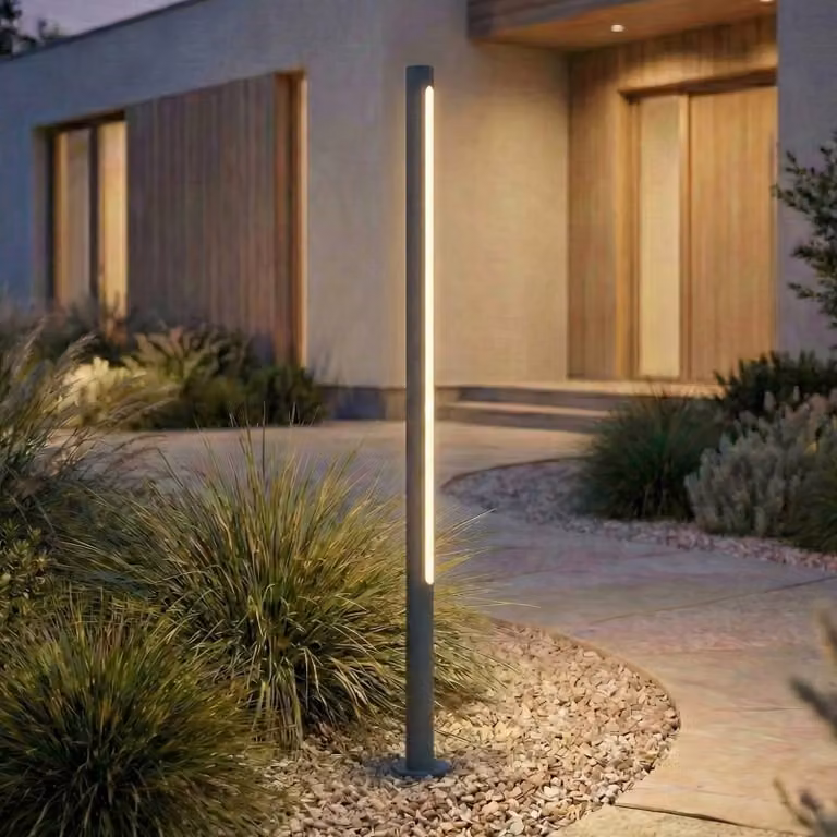 Lampioncino da giardino Liravel Lindby, Nero, Alluminio, Moderno, Lampada LED da esterni