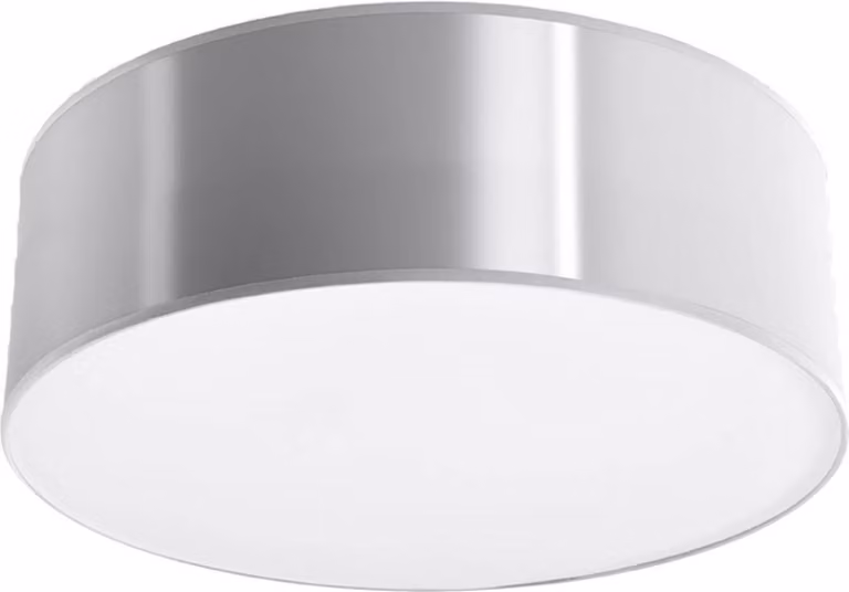 Lampada da soffitto ARENA grigio 1xE27 15W PVC 11x25x25cm Sollux Lighting