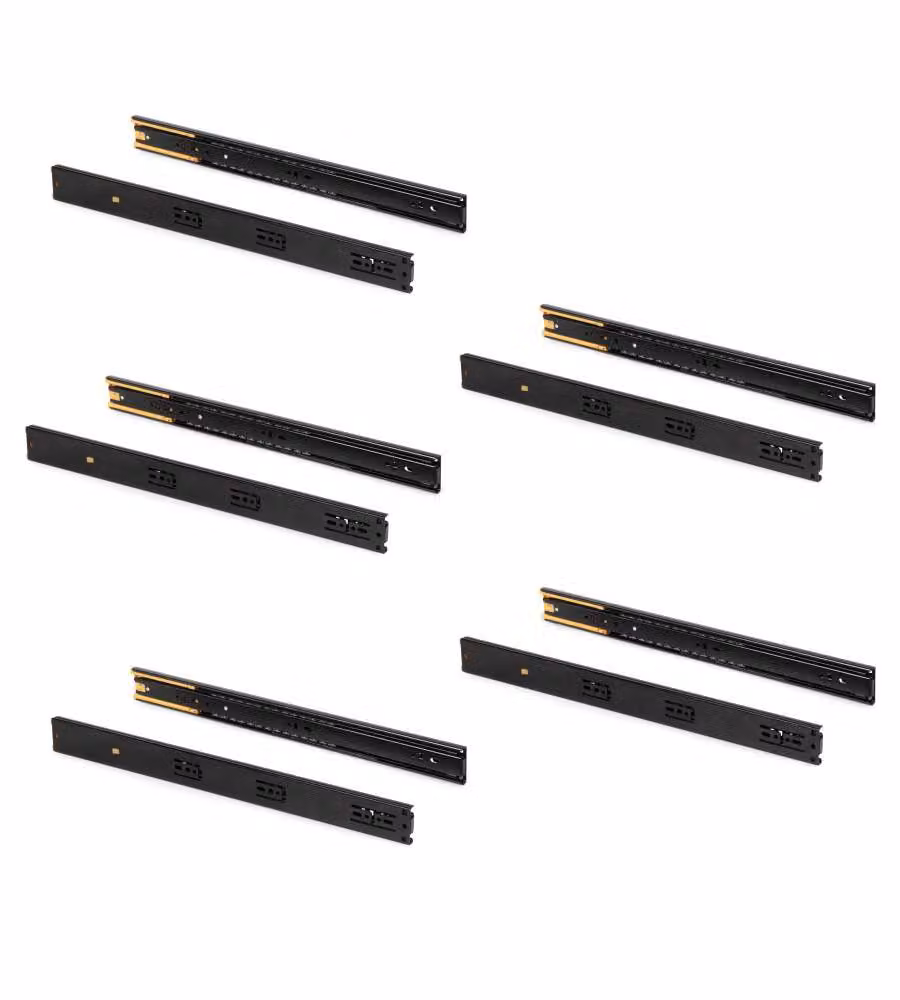 Emuca Guide A Sfere  Per Cass. Soft H45X450 Mm Nero