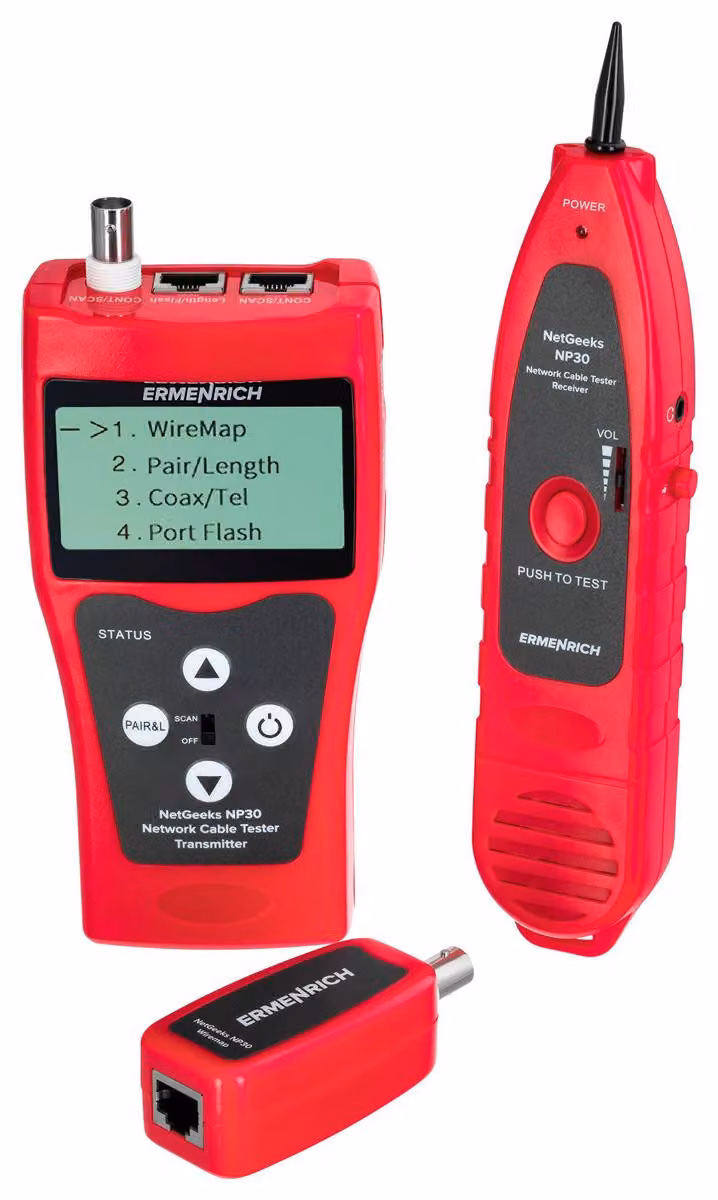 Tester per cavi di rete Ermenrich NetGeeks NP30