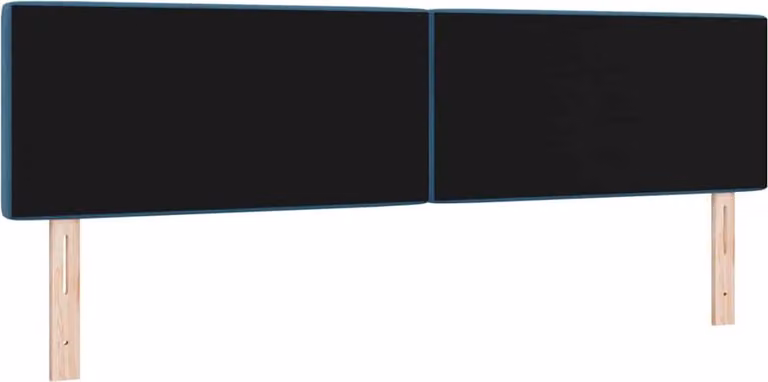 Testiera LED con strisce LED Blu Scuro 180 cm Velluto