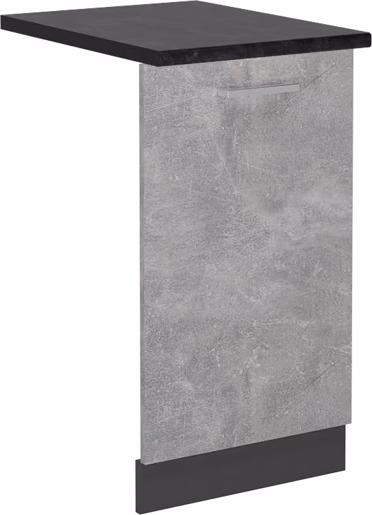 Pannello frontale della lavastoviglie Vicco R-Line Calcestruzzo 45 cm , PL Antracite, Model 55020