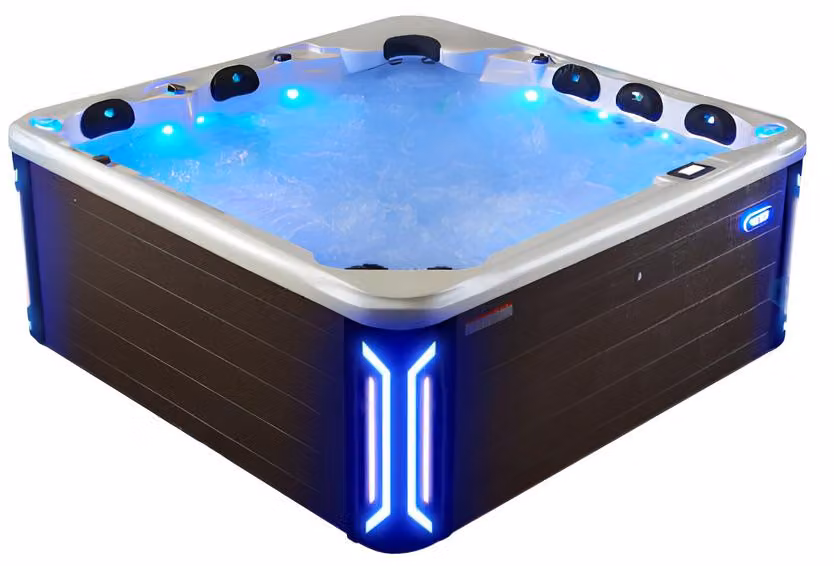 Hydromassagewanne Whirlpool Blubberbad Spa-Bad Whirlwanne 220x220cm
