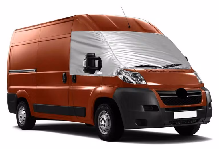 Copertura parabrezza per Citroen Jumpy dal 2006 al 2016, parasole, protezione UV, resistente alle intemperie, colore argento