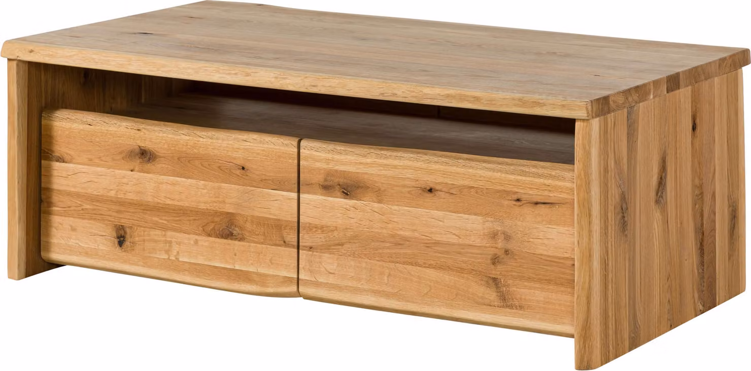 MASSIVMOEBEL24 | Tavolino da salotto in legno di quercia selvatica 120x45x70 oliato naturale PURE OAK #118