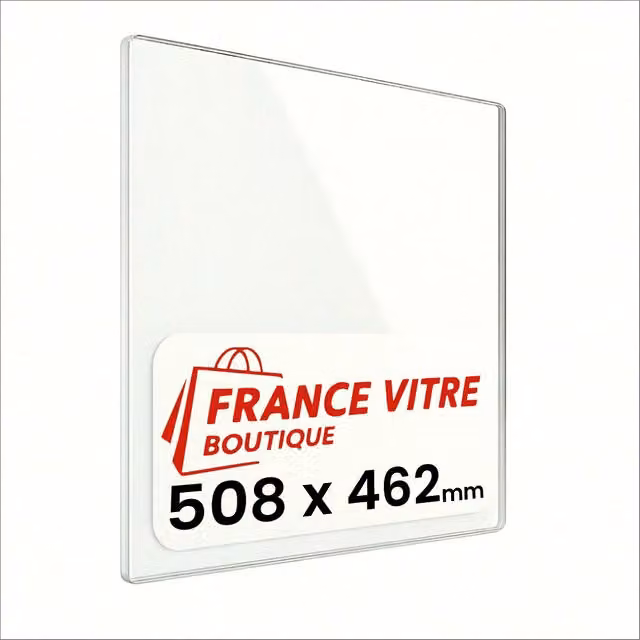 Vetro di ricambio per stufa a legna e caminetto resistente al fuoco France Vitre L: 50,8 cm x H: 50,8 cm x Spessore: 4 mm – 1