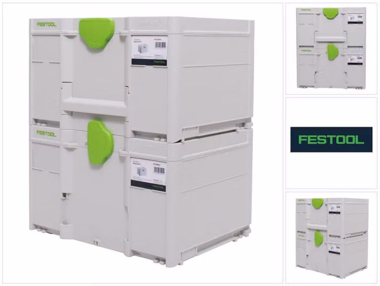 Festool SYS3 M 337 Set di cassette Systainer 396 x 296 x 337 mm - 32,4 l (2x 204844)
