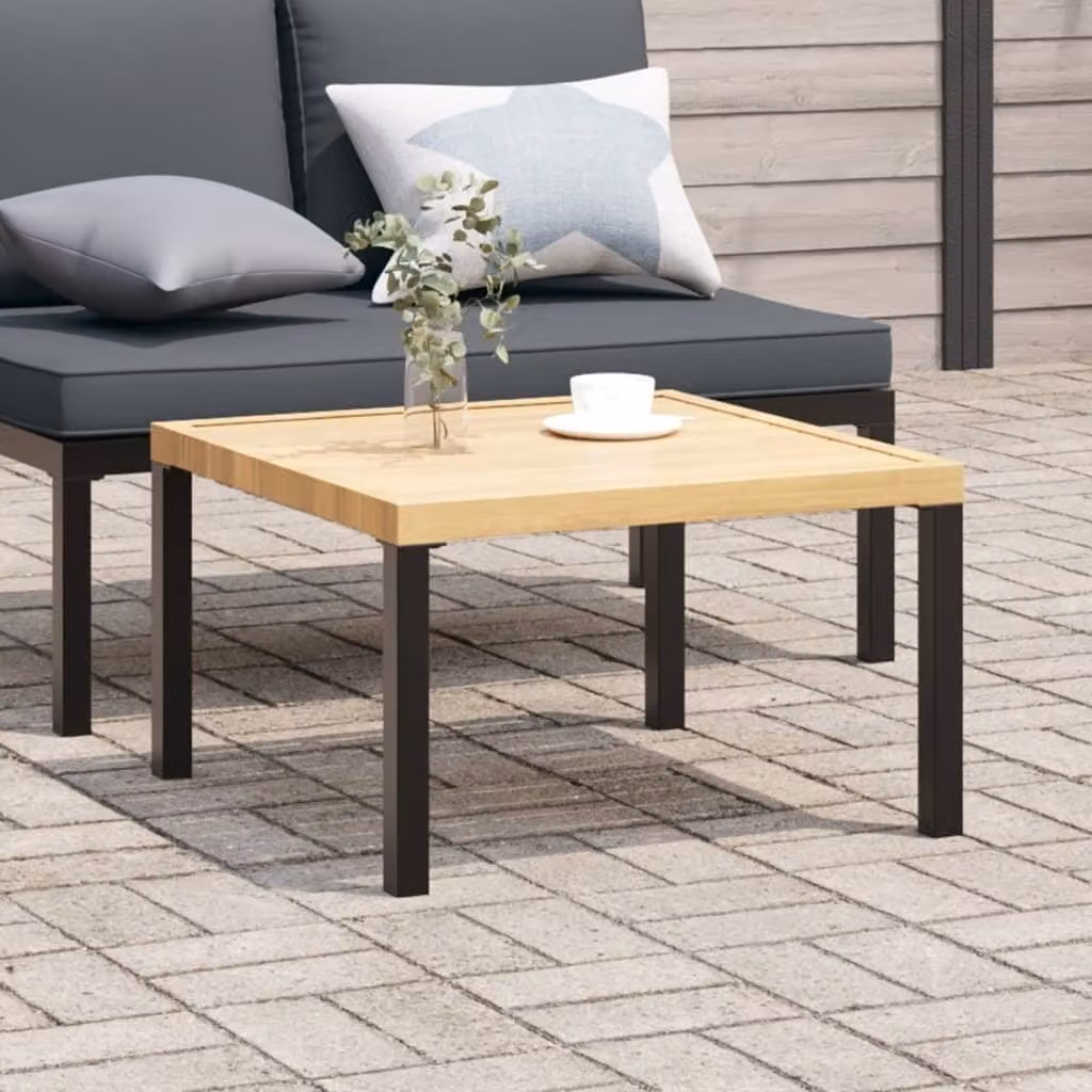 Maison Exclusive - Tavolino da giardino nero, 65x65x40 cm, in alluminio