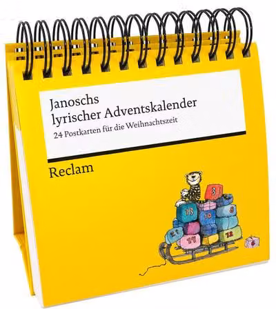 Il calendario dell'Avvento poetico di Janosch | Calendario dell'Avvento decorativo in formato cartolina da appoggio di Janosch