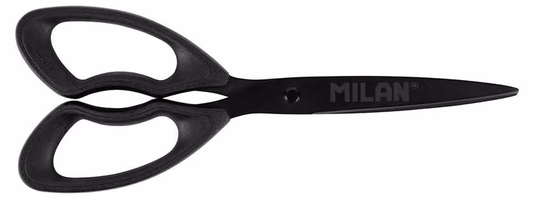 Forbici Milán Shadow, 20 cm, lame in acciaio inossidabile, impugnatura ergonomica - Milán