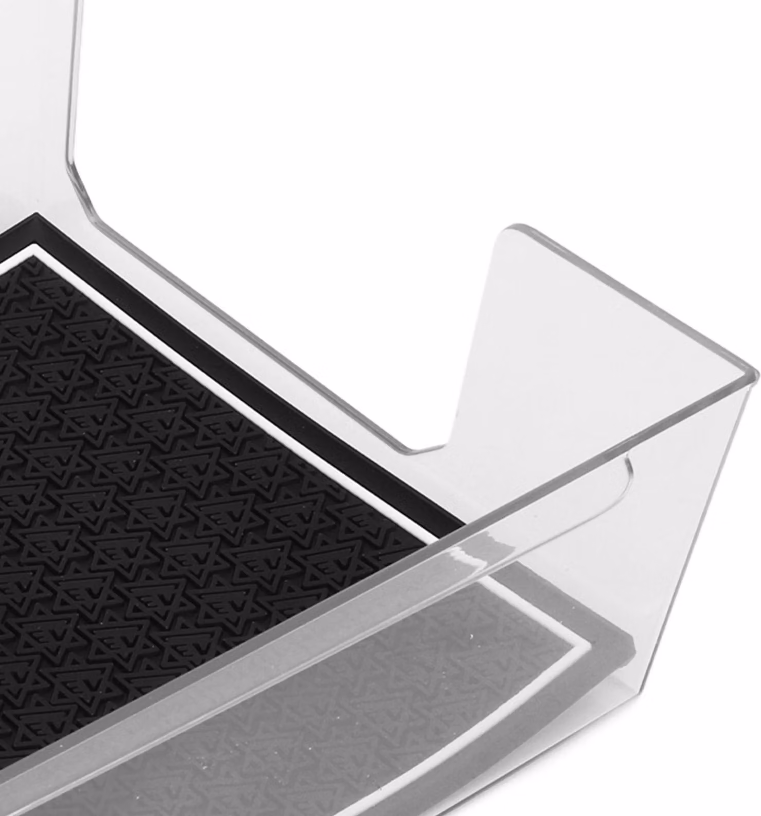 Vassoio organizer per console centrale, trasparente, acrilico, contenitore nascosto nel bracciolo, ricambio per Tesla Model Y 3 2021-2023 posteriore