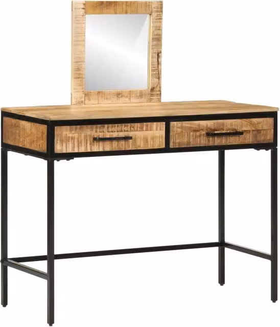 Tavolo da Trucco con cassetto Marrone 100 x 40 x 120 cm 374093