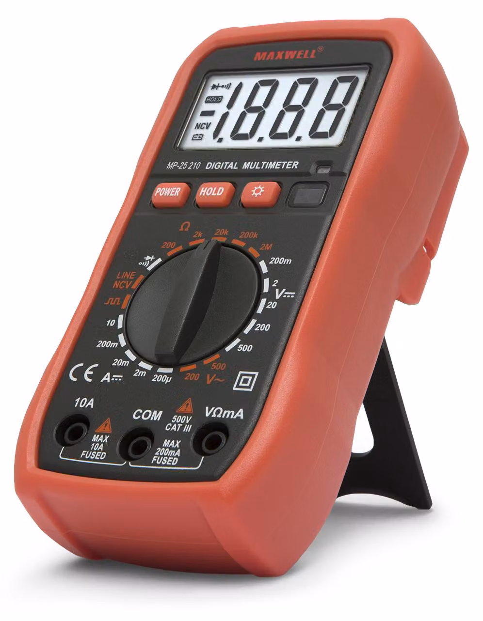Multimetro digitale compatto MP 25210 con rilevatore NCV e retroilluminazione automatica [25210]