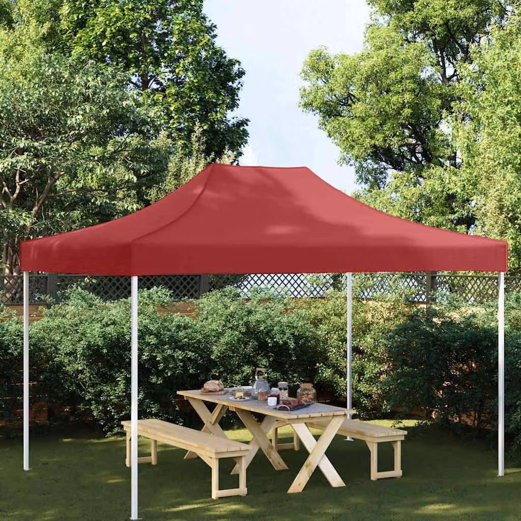 Maison Exclusive - Telo per tendone da festa 4x3 m rosso bordeaux 270 g/m²