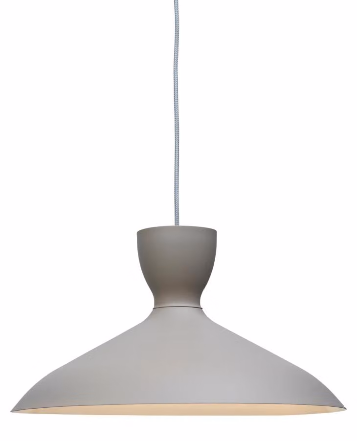 si tratta di RoMi - Lampada a sospensione Hanover - Grigio chiaro - 40x40x22cm Lampada a sospensione - Lampada da tavolo - Lampada da soggiorno - Lampada da camera da letto - Soggiorno