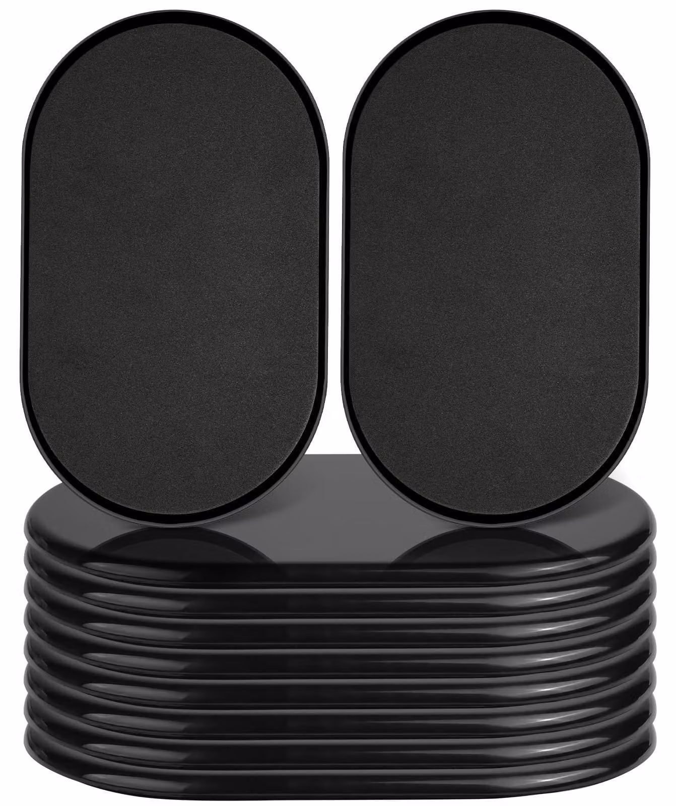 Omgoods - Pattini per mobili, set di 10 pattini ovali per mobili pesanti