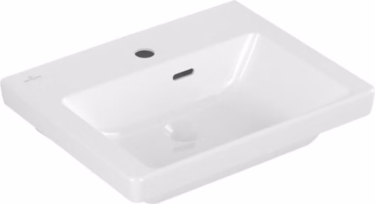 Villeroy & Boch Subway 3.0 lave-mains, rectangulaire, 1 trou pour robinet, avec trop-plein, 500x400mm, 43705001, 43705001
