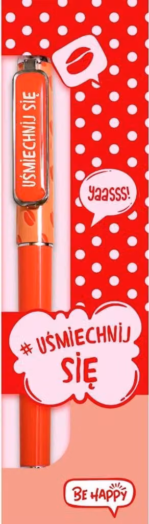 Penna a sfera Pop Art - Sorridi - Be-Happy Gifts