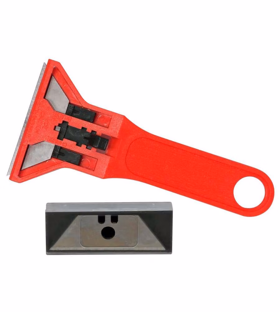 Valex Raschietto Compact Rosso Lama Retraibile da 60mm - 5 ricambi