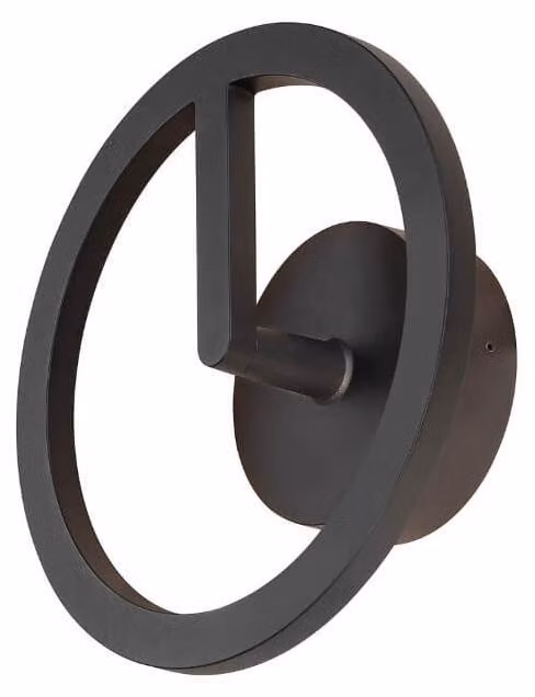 SLV Q-RING, lampada da parete, 3000K, FASE, IP65, nero 1007918