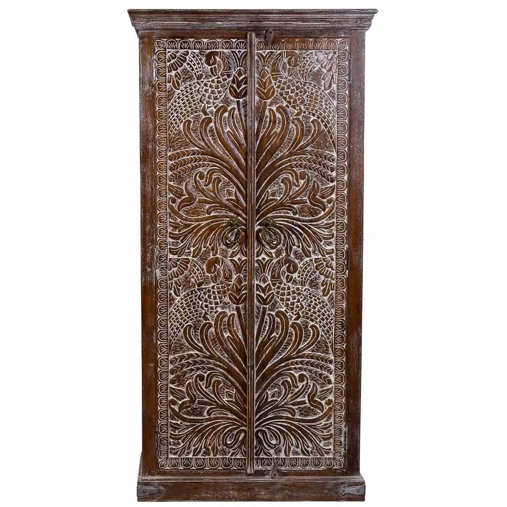 Armadio in legno Wanderlust Deco marrone con ante a battente L: 90 cm, P: 40 cm, H: 180 cm – 2