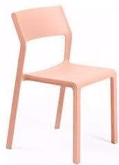 Sedia da esterno Nardi Trill Bistrot in polipropilene rosa bouquet opaco
