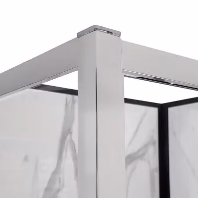 Box doccia rettangolare Ted con doppio sistema scorrevole in vetro trasparente L: 120 cm, P: 70 cm, H: 200 cm – 2