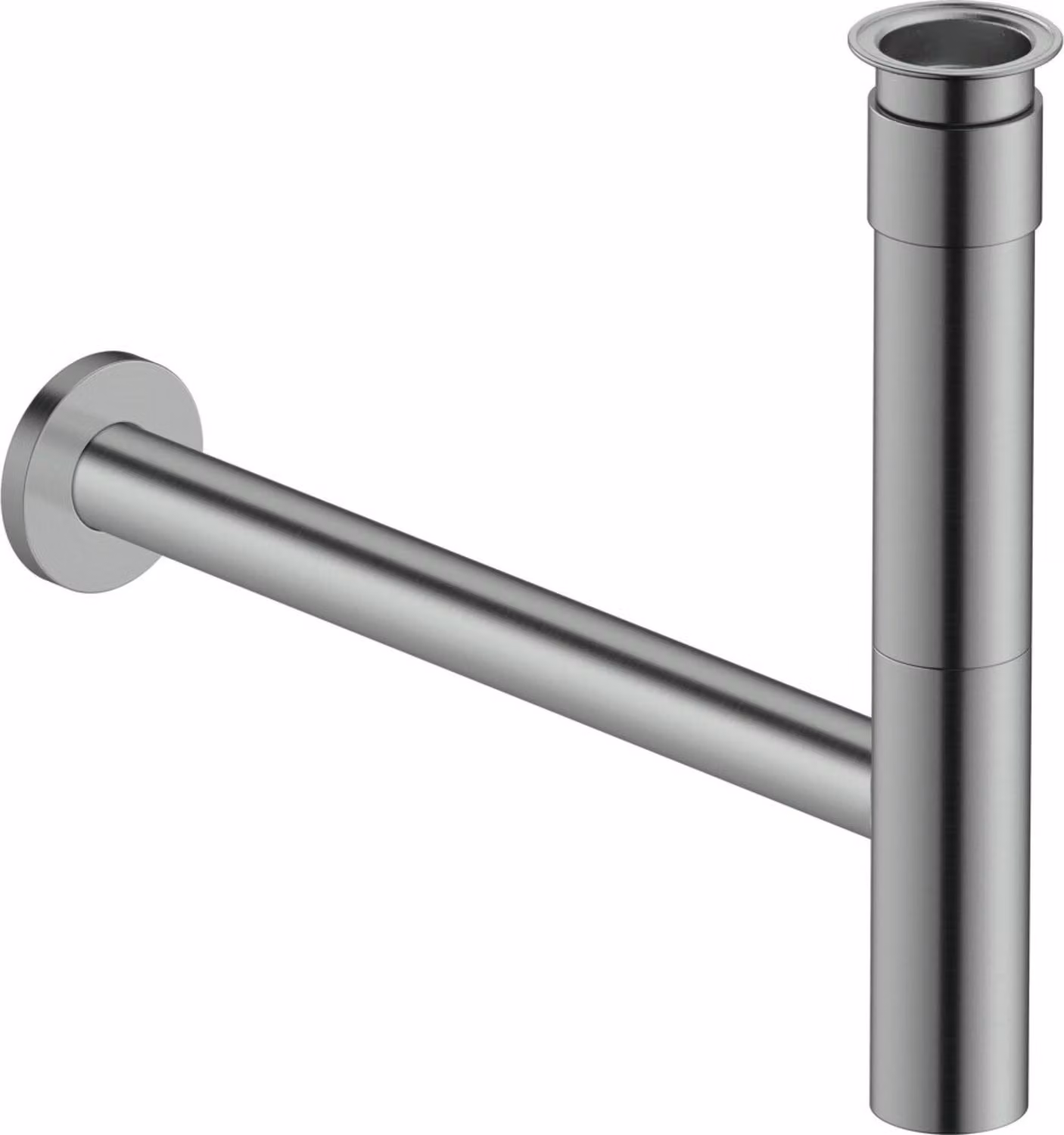 Sifone di design, acciaio inox spazzolato