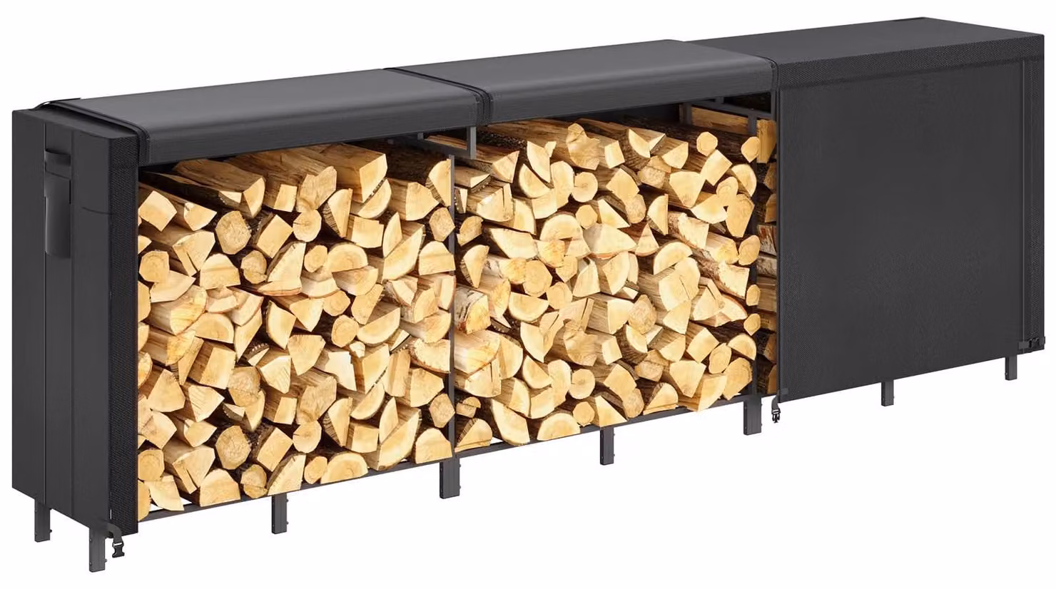 Contenitore per riporre oggetti in legno, con coperchio impermeabile, adatto per l'uso esterno