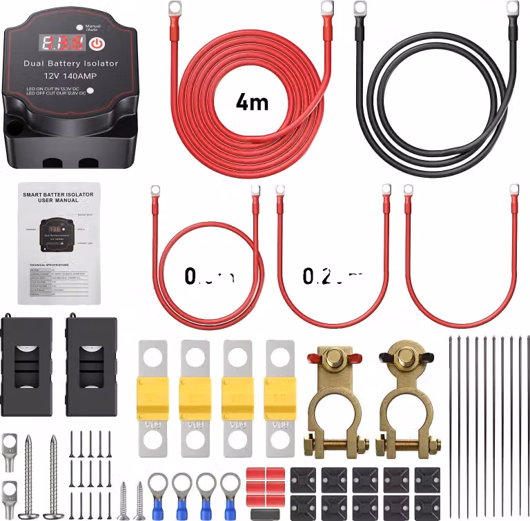 Kit relè a sdoppiamento, design impermeabile, funzionamento a doppio modalità, con indicatori luminosi