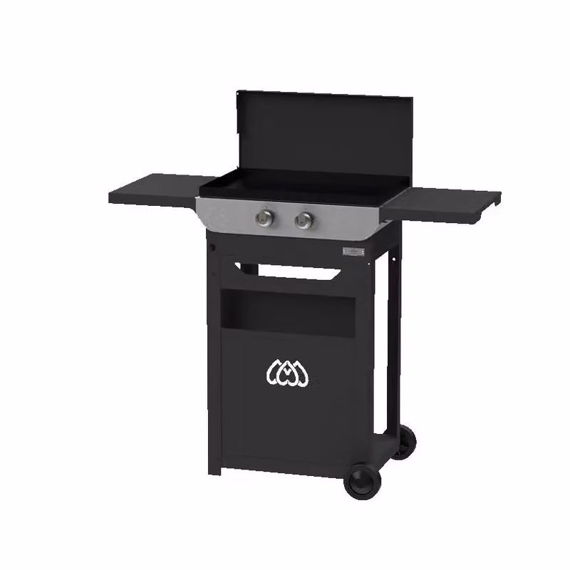 Plancha liscia Original a gas 260 con carrello Le Marquier