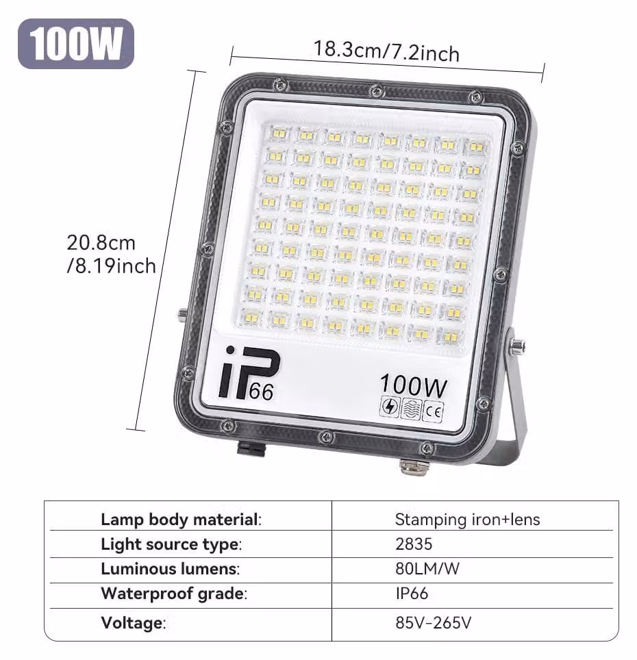 Fari a LED per esterni - 2 x 100 W - Alta luminosità - 85-265 V - Adatti per giardino e strade