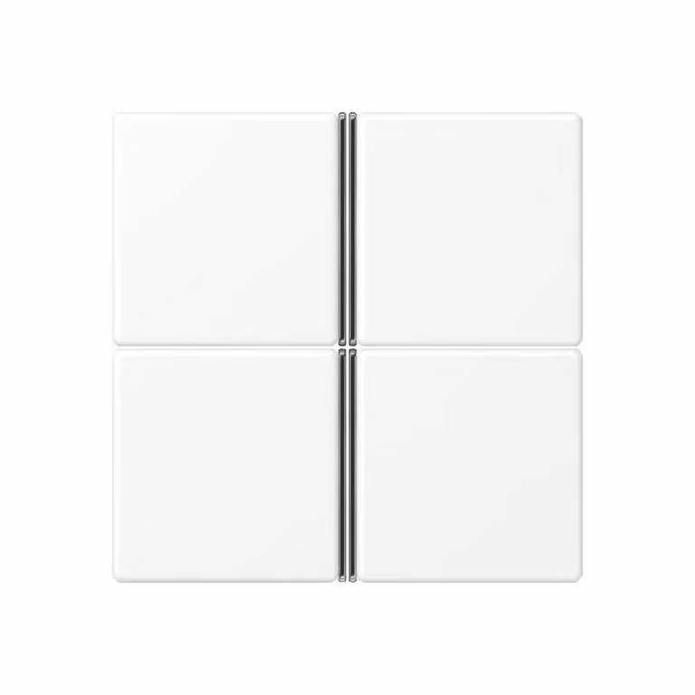 Set completo di chiavi (4 pezzi) - Piastra di copertura interruttore bianca A404TSAWWM