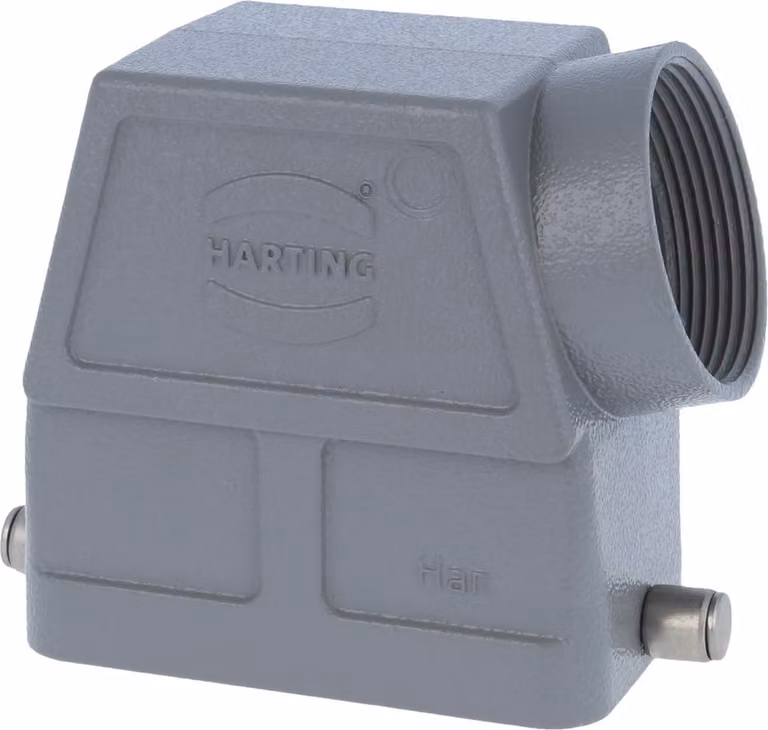 HARTING Han 10B Custodia con manicotto alta, 1xPG29 uscita cavo laterale, per 1 staffa (nella parte inferiore) Vite PG29