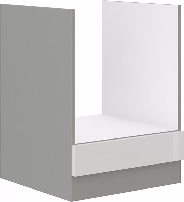 Armadietto per fornelli ULLERIKE - larghezza 60 cm, bianco / grigio