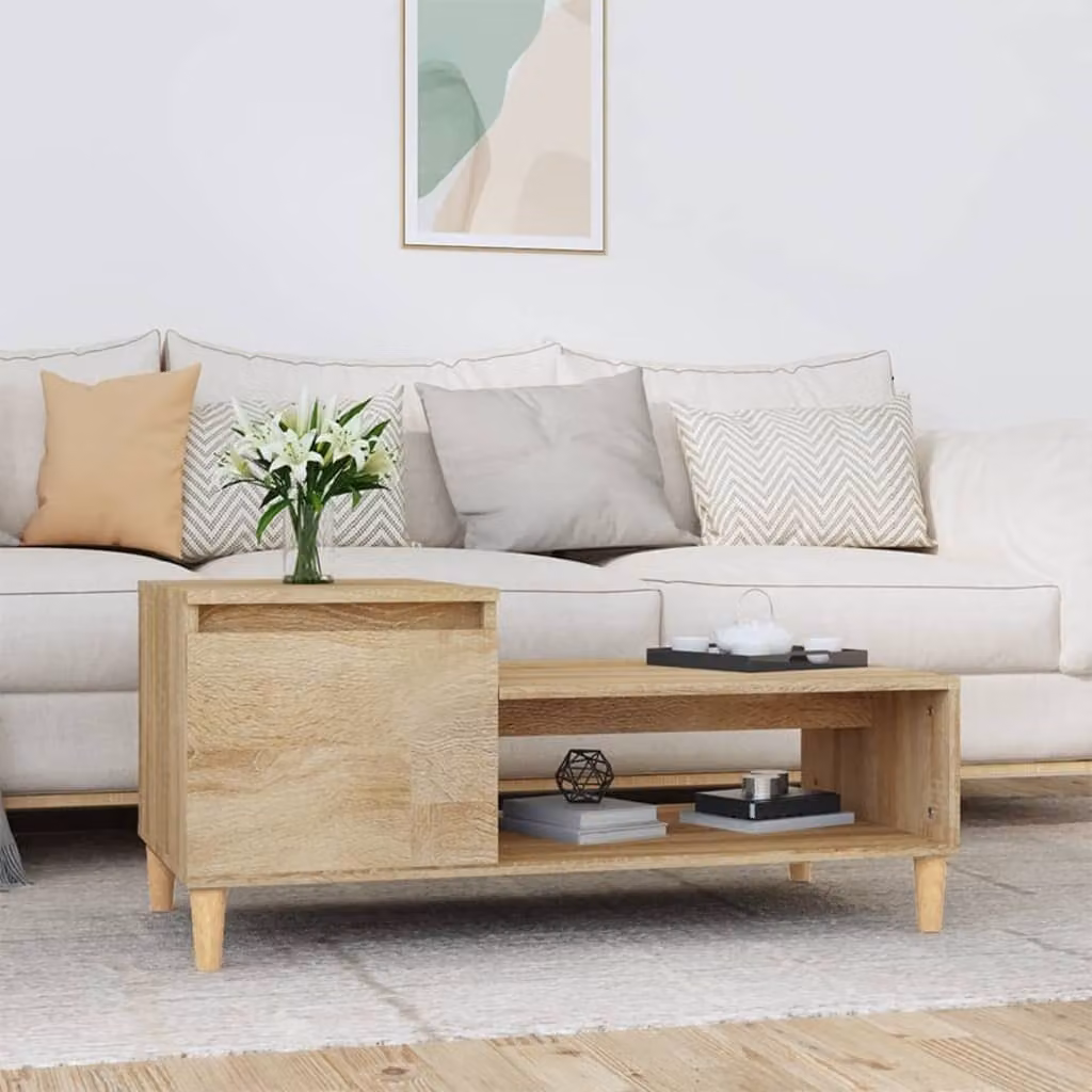 Maison Exclusive - Tavolino Sonoma in rovere 100x50x45 cm Materiale ligneo