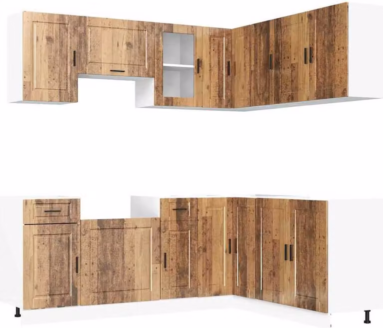 Set Mobili da Cucina 11 pz Porto Legno Antico in Truciolato