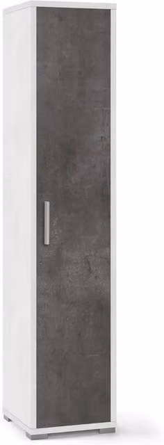 Armadio colonna SARMOG per cucina con 1 anta, finitura opaca ossido bianco e ossido nero, L: 39 cm, P: 41 cm, H: 182 cm