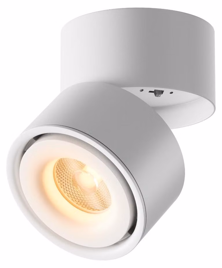 Faretto da soffitto LED orientabile YIN bianco 15 W, luce calda 1359 lm, alluminio, dimensioni: 10,5 x 10 x 10 cm, IP20, Maytoni
