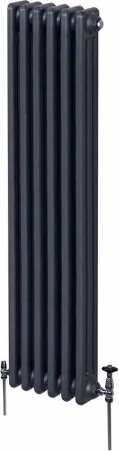 Termosifone Radiatore a 3 colonne per riscaldamento centralizzato verticale Grigio antracite 180x29cm