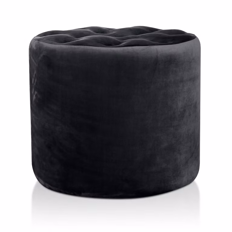 Pouf Diamante 80 cm Nero