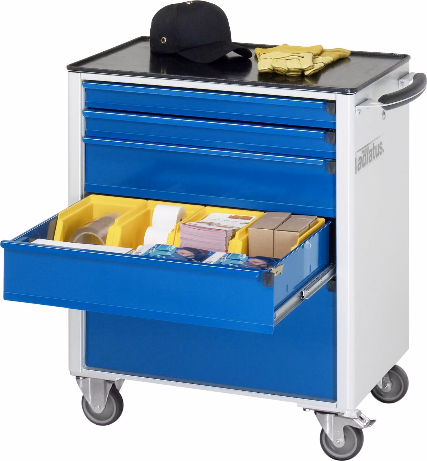 Carrello da officina B700 grigio/blu 5 SL