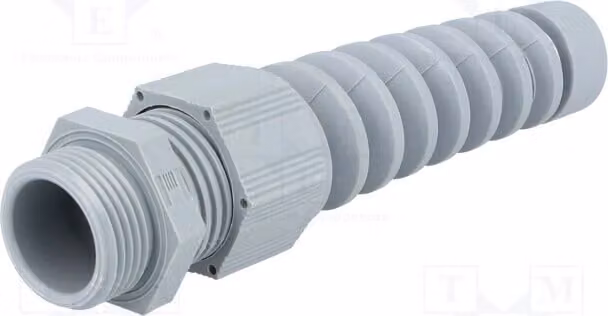 1 x Raccordo per cavo IP68 HT-K PG13 RAL7001, con protezione anti-piegatura, per cavi di sezione 1,5