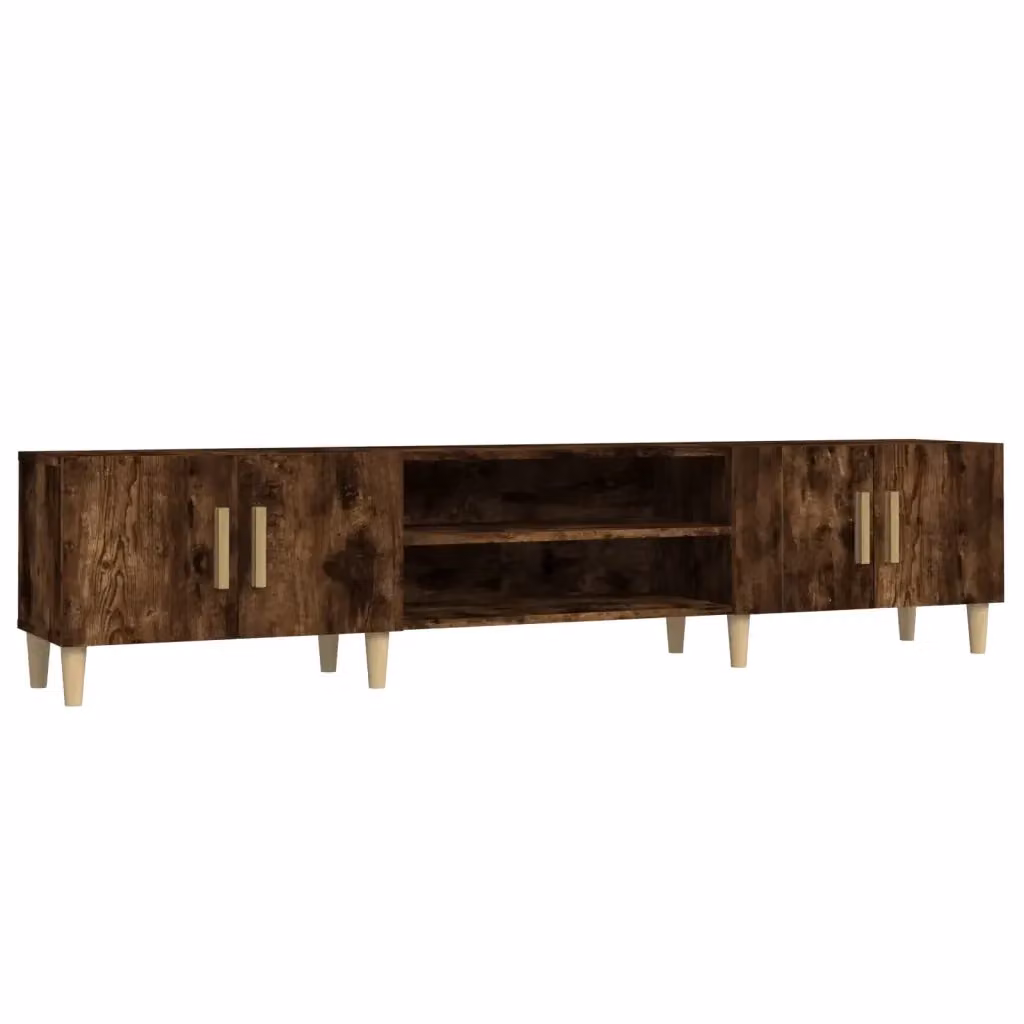Mobile TV-Credenza Design In in Legno Multistrato Marrone, L: 180 cm, P: 31,5 cm, H: 40 cm – 2